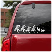 Marvel Comics Superhero Family Car Decal Set